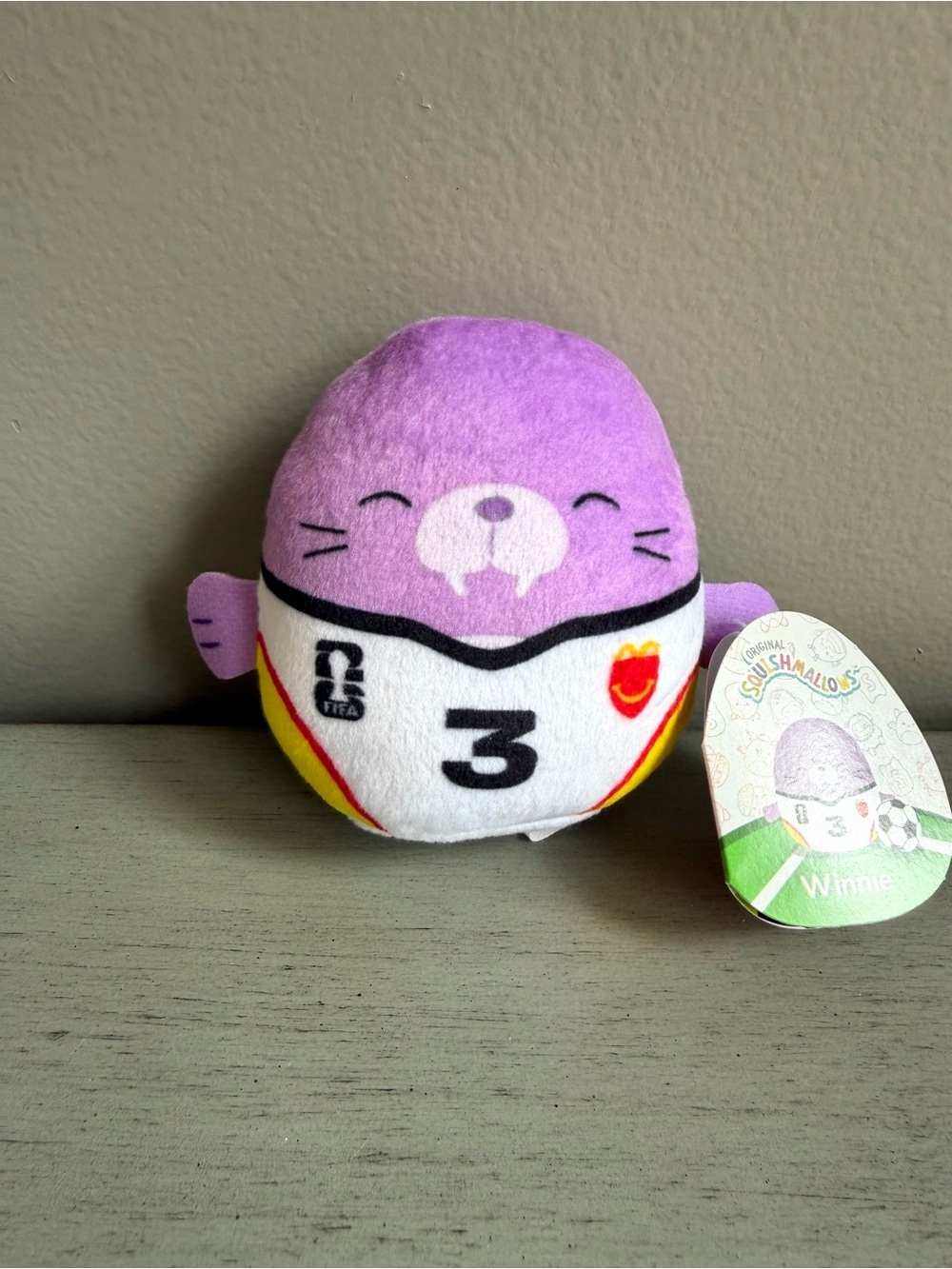 Squishmallows Winnie Walrus McDonald's Happy Meal FIFA World Cup 2026 NEW w/ Box